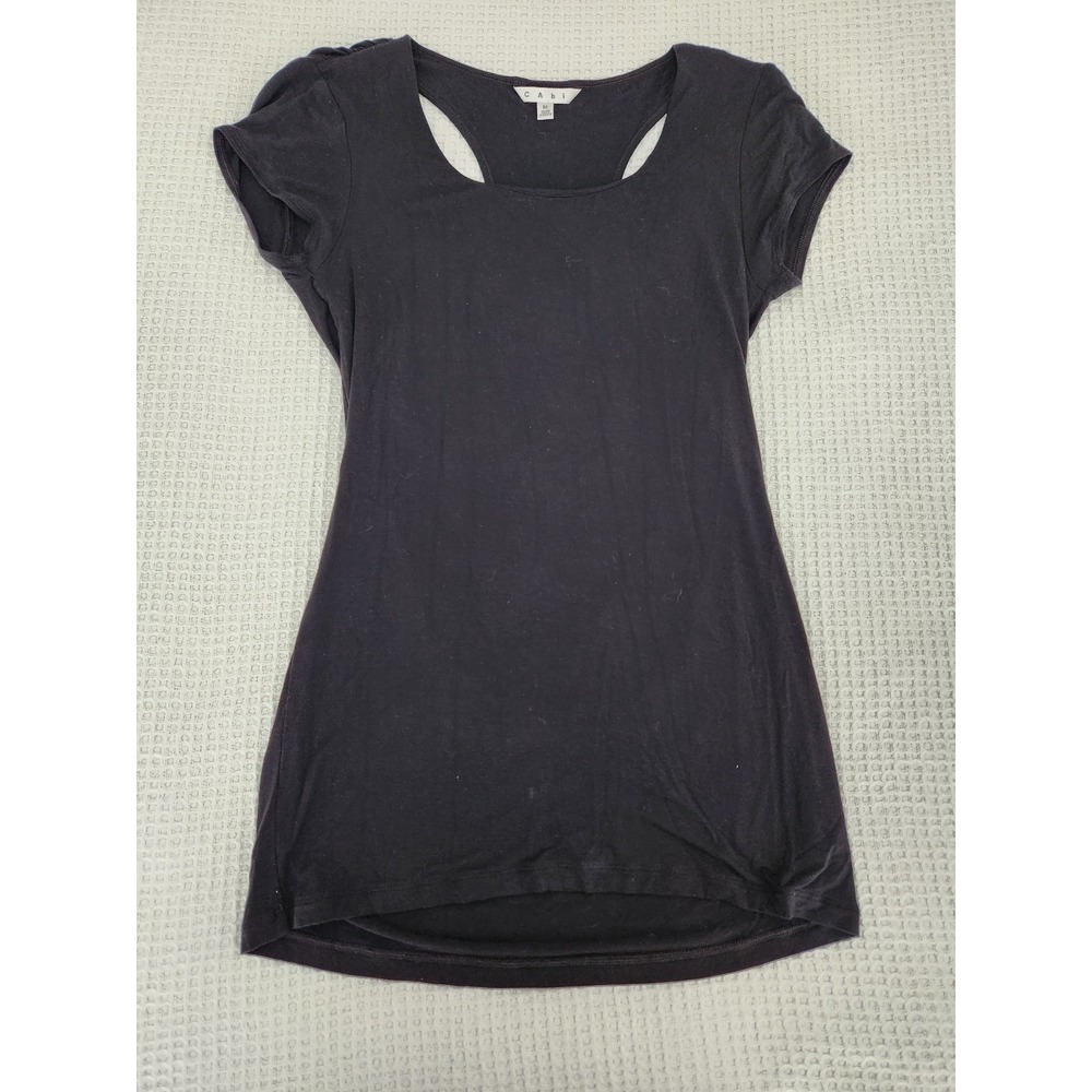 Top CAbi Racerback Cowl Black Casual Medium M Shirt Womens Top Blouse